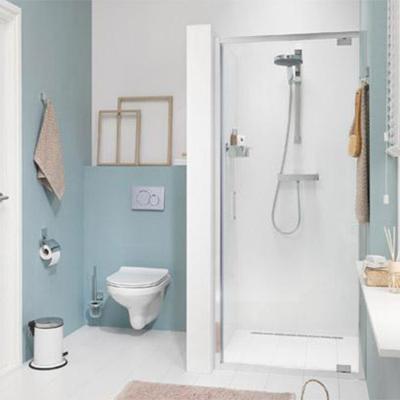 Douchedeur Sealskin Get Wet Compact Nisdeur Swingdeur 80x195cm Chroom/Zilver Hoogglans Helder Glas Douchedeur Sealskin Get Wet Compact Nisdeur Swingdeur 80x195cm Chroom/Zilver Hoogglans Helder Glas