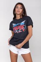 Colourful Rebel Magique Glitter Shirt  Grijs Dames - Boxy Fit - Organisch Katoen