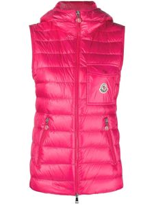 Moncler gilet Glygos à capuche - Rose