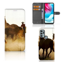 Motorola Moto G60s Telefoonhoesje met Pasjes Design Cowboy - thumbnail