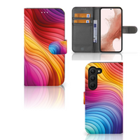 Book Case voor Samsung Galaxy S23 Regenboog - thumbnail