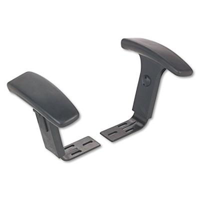 Alera Intervalserie optioneel verstelbare T-arms, zwart, poly-armcaps van Alera