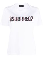 DSQUARED2 t-shirt en coton à logo imprimé - Blanc