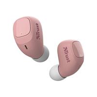 Trust Mobile Nika Compact Draadloze Bluetooth Oordopjes Wireless Earphones (18 uur speeltijd in totaal, ingebouwde microfoon, TWS) - Roze