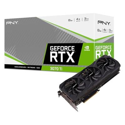 PNY VCG3070T8TFBPB GeForce RTX 3070 Ti 8GB VERTO Triple Fan Graphics Card Zwart
