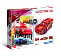 Clementoni legpuzzel met bouwpakket Cars 104 stukjes