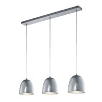 Trio Landelijke hanglamp Ontario 3-lichts zilver 305200389 - thumbnail