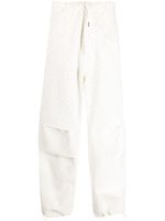 DARKPARK pantalon ample à ornements - Blanc