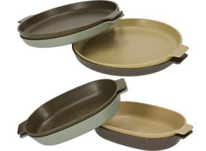 Norlander Outdoor borden - Camping servies - Ronde of Ovale borden - Set van 4 - Multikleur