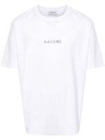 Lanvin t-shirt en coton à logo brodé - Blanc