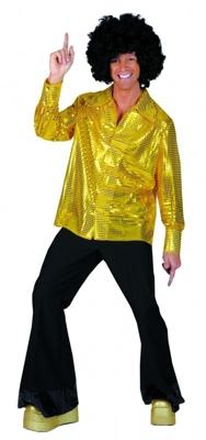 Glitter blouse goud /