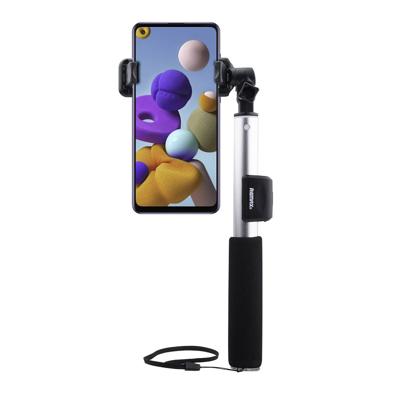 Remax - Samsung Galaxy A21s Selfie Stick Bluetooth Zilver Remax - Samsung Galaxy A21s Selfie Stick Bluetooth Zilver