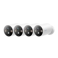 Tapo C425 Outdoor camera accu, 4-pack | bewakingscamera voor buiten met magnetische basis, 2K resolutie, wifi, 10.000 mAh-batterij, 150 ° FOV, geen hub nodig, ondersteunt zonnepaneel, Alexa-compatibel