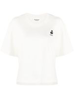 MARANT ÉTOILE t-shirt en coton à logo floqué - Blanc