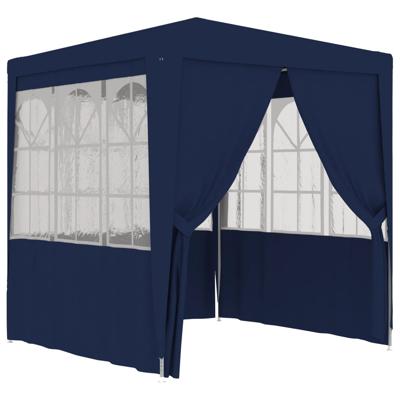 vidaXL Partytent met zijwanden professioneel 90 g/m² 2x2 m blauw