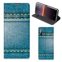 Sony Xperia L4 Hippe Standcase Jeans - thumbnail