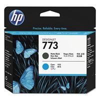HP 773 Matte Black and Cyan Designjet Printhead De
