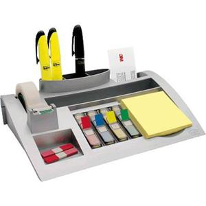 Post-it Desk Organizer C50 7000062207 Tafelorganizer Zilver (metallic) Aantal vakken: 7