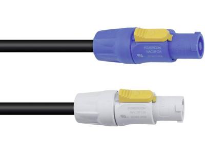 PSSO 30235072 Stroom Verbindingskabel [1x PowerCon-stekker - 1x PowerCon-stekker] 10.00 m Zwart