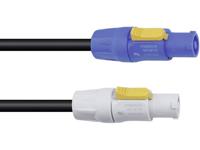 PSSO 30235072 Stroom Verbindingskabel [1x PowerCon-stekker - 1x PowerCon-stekker] 10.00 m Zwart