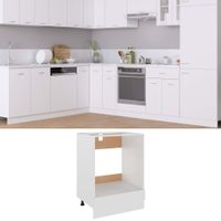 Ovenkast 60x46x81,5 cm spaanplaat wit