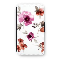 Geschilderde bloemen: iPhone XS Flip Hoesje