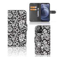 iPhone 12 | 12 Pro (6.1") Hoesje Black Flowers