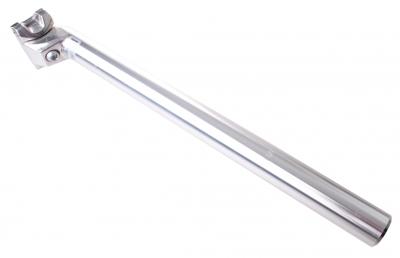 TOM zadelpen vast 27,2 x 350 mm aluminium zilver