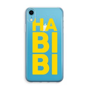 Habibi Blue: iPhone XR Transparant Hoesje