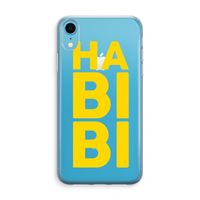 Habibi Blue: iPhone XR Transparant Hoesje - thumbnail