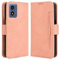 Motorola Moto G Play (2024) Cardholder Series Portemonnee Hoesje - Roze - thumbnail