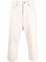 Rick Owens DRKSHDW jean droit crop - Tons neutres