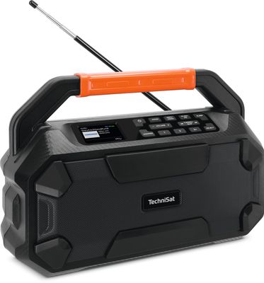 TechniSat DIGITRADIO 231 OD Bouwradio DAB, DAB+, VHF (FM) AUX, Bluetooth Wekfunctie, Oplaadbaar Zwart