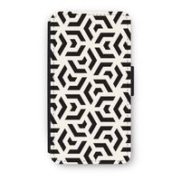 Crazy pattern: iPhone X Flip Hoesje - thumbnail