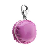 Bedel met Macaron Chirurgisch staal 316L/Fimo Bedelarmbanden