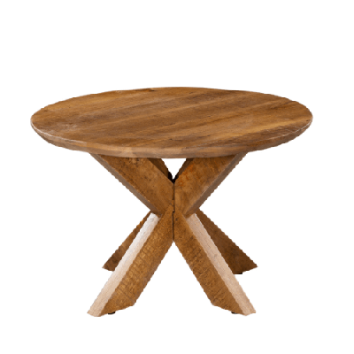 Salontafel Naturel | rond | Mangohout | 45(h) x 10 cm Salontafel Naturel | rond | Mangohout | 45(h) x 10 cm