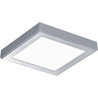 Led Plafondlamp - Plafondverlichting - Inbouw - Trion Ruo - 18w - Warm Wit 3000k - Vierkant - Mat Titaan - Kunststof