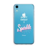 Sparkle quote: iPhone XR Transparant Hoesje - thumbnail