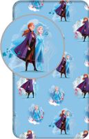 Disney Frozen Hoeslaken - Eenpersoons - 90 x 200 cm - Katoen - thumbnail