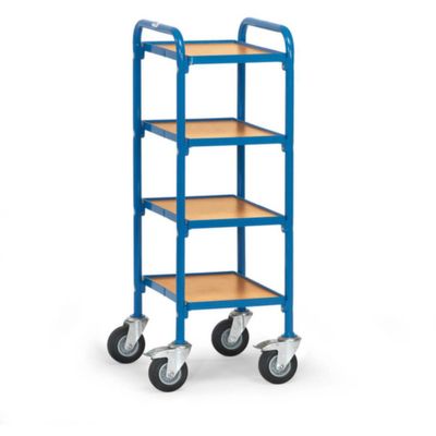 Fetra Hauptartikel 32920 Etagewagen Staal Poedercoating Laadvermogen (max.): 250 kg Stralend blauw (RAL 5007)
