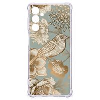 Case voor Samsung Galaxy M54 Vintage Bird Flowers - thumbnail