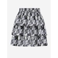 NIKKIE rok Shirley met all over print lichtblauw
