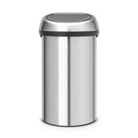 Brabantia Touch Bin afvalemmer 60 liter - Matt Steel - thumbnail