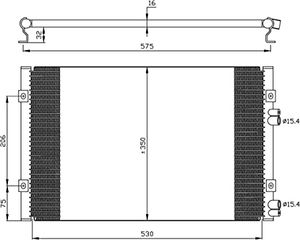 Condensor, airconditioning 35384