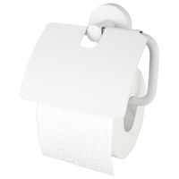 Haceka Kosmos toiletrolhouder met klep wit mat