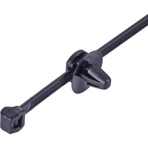 HellermannTyton 150-93130 T50SOSSFT6,5 16-2 OD Kabelbinder 150 mm 4.60 mm Zwart Met spreidanker en plaat 1 stuk(s)