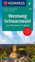 Wandelkaart 2505 Westweg Schwarzwald | Kompass