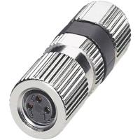 PHOENIX CONTACT SACC-M 8FS-3PCON connector, 3-polig, M8-bus recht, 3 mm-5 mm kabel buitendiameter, A codering