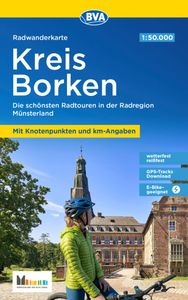 Fietsknooppuntenkaart ADFC Radwanderkarte Kreis Borken - Munsterland &