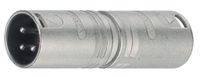 Neutrik NTR-NA3MM Xlr Adapter Xlr 3-pins Male - Xlr 3-pins Male Zilver